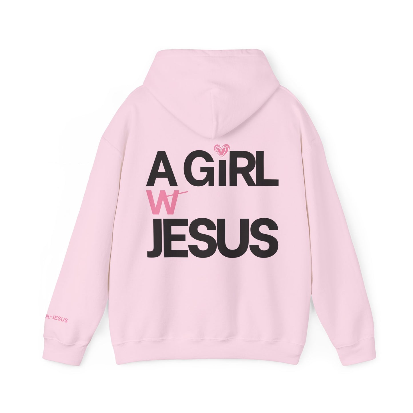 A GIRL w/ JESUS Heart HOODIE