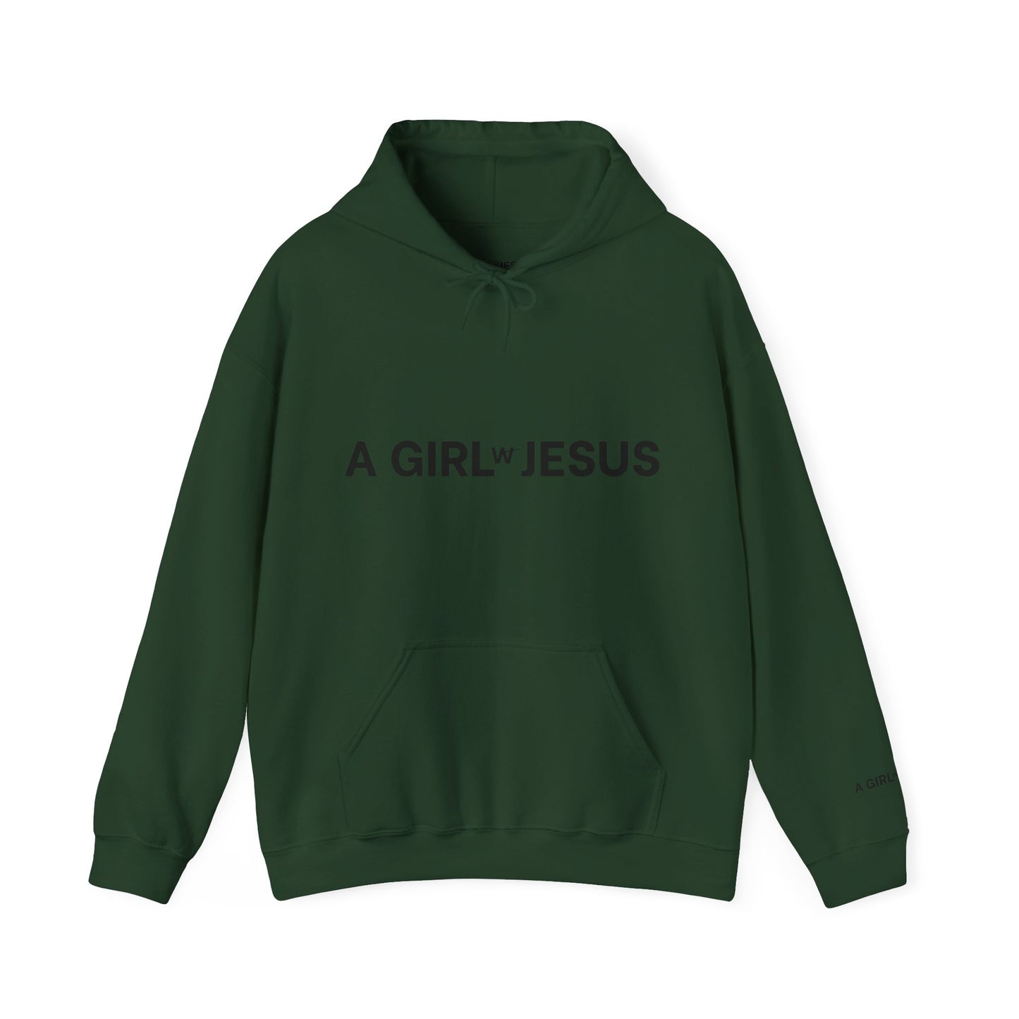 A GIRL w/ JESUS HOODIE