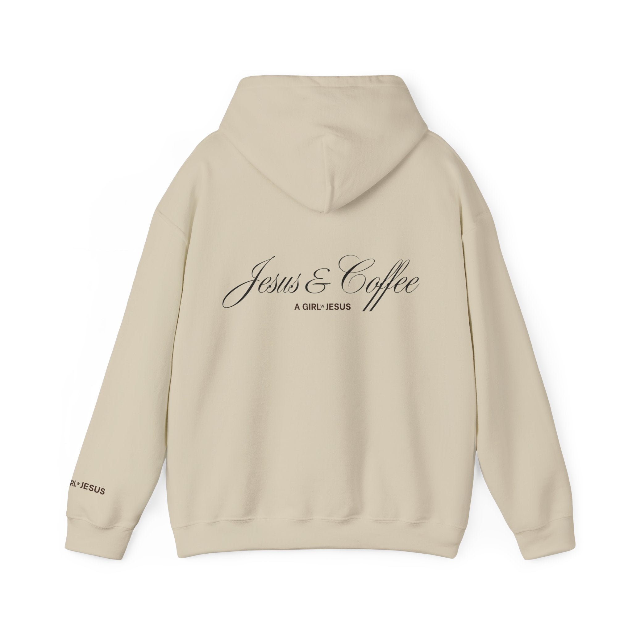 JESUS AND COFFEE GWJ HOODIE – A Girl with Jesus