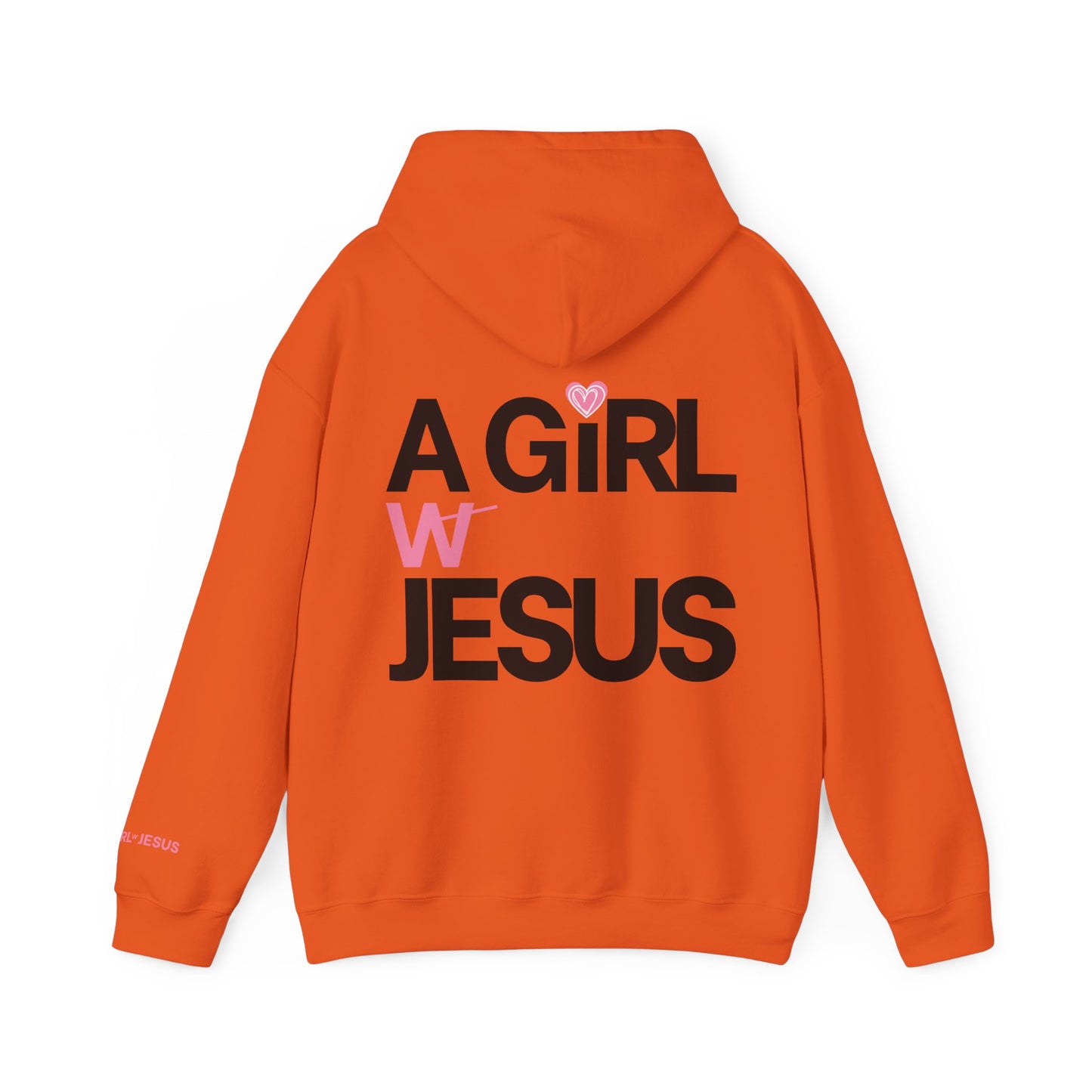 A GIRL w/ JESUS Heart HOODIE