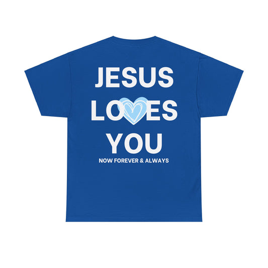 Jesus Loves You T-Shirt Blue