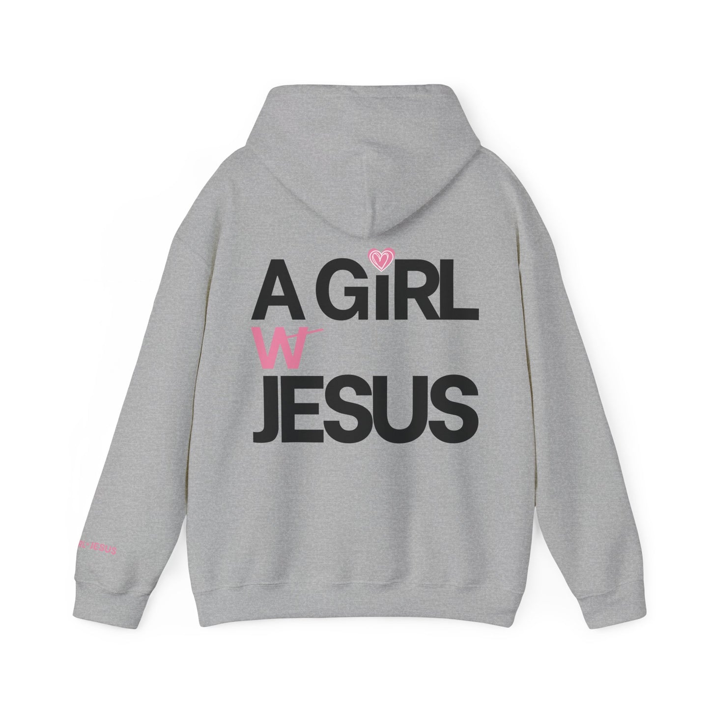 A GIRL w/ JESUS Heart HOODIE