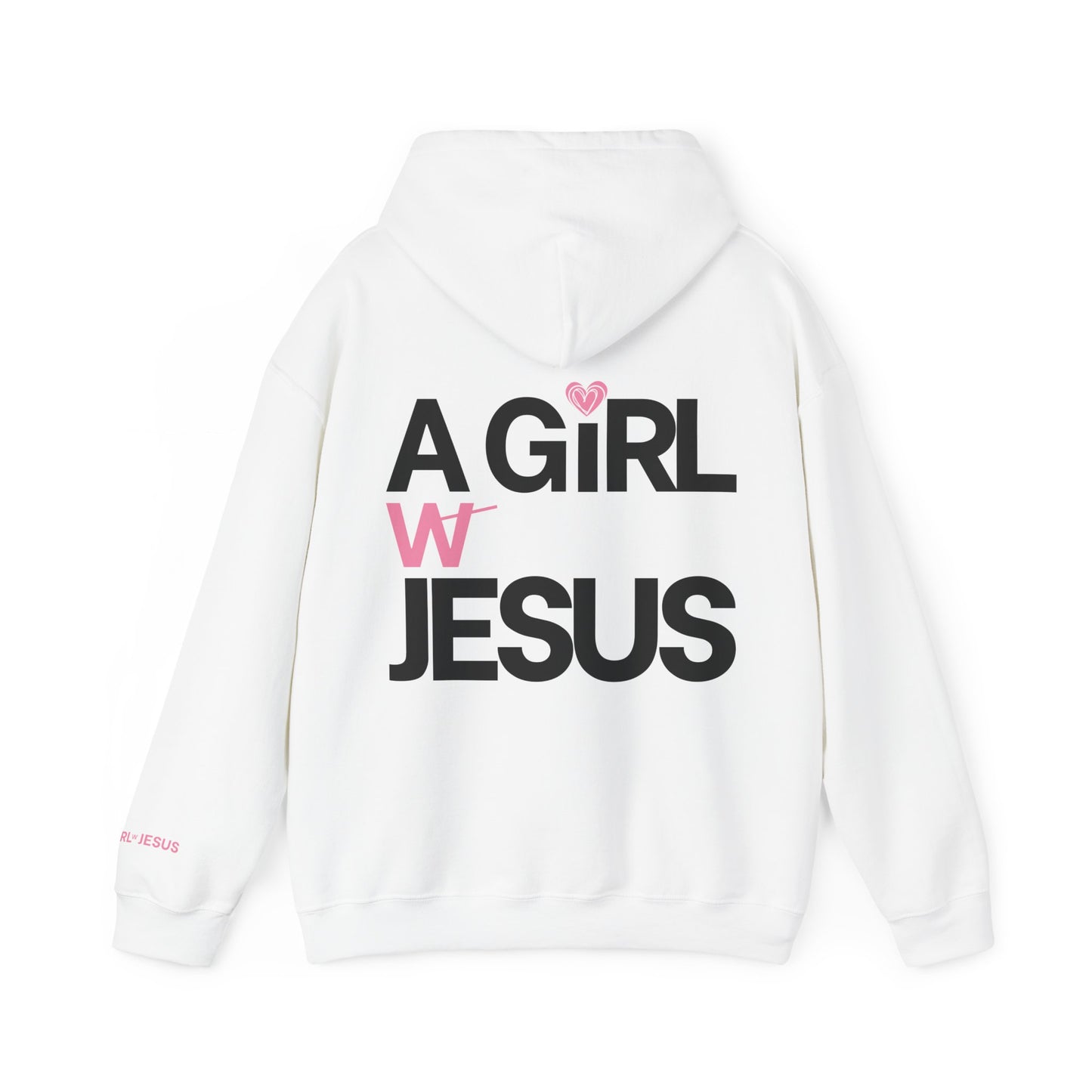 A GIRL w/ JESUS Heart HOODIE