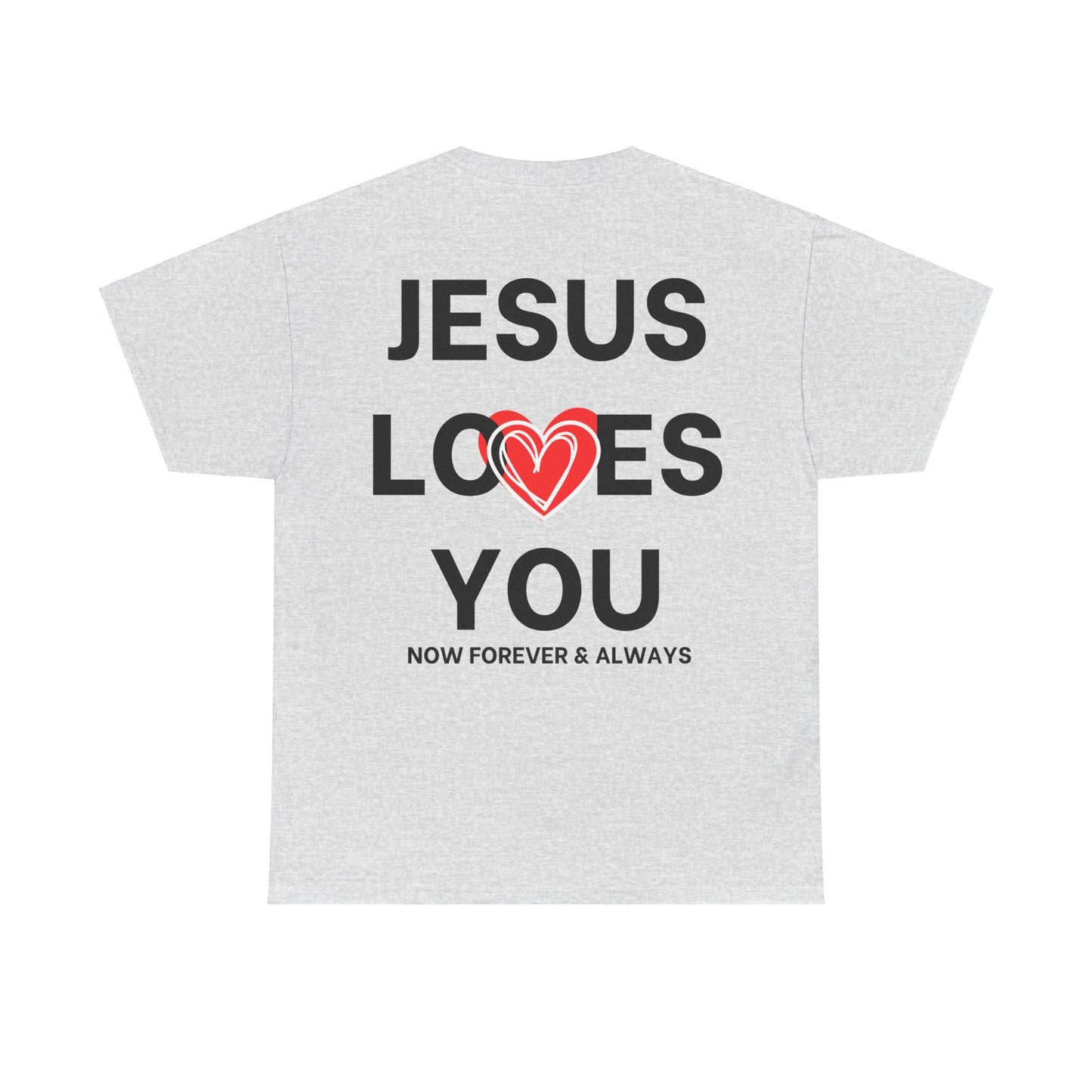 Jesus Loves You T-Shirt Red Heart