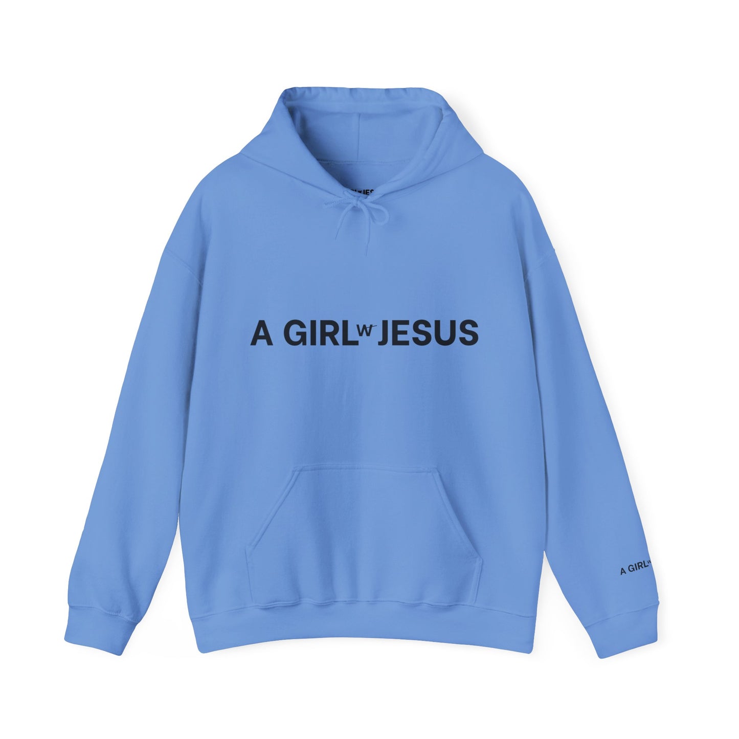 A GIRL w/ JESUS HOODIE