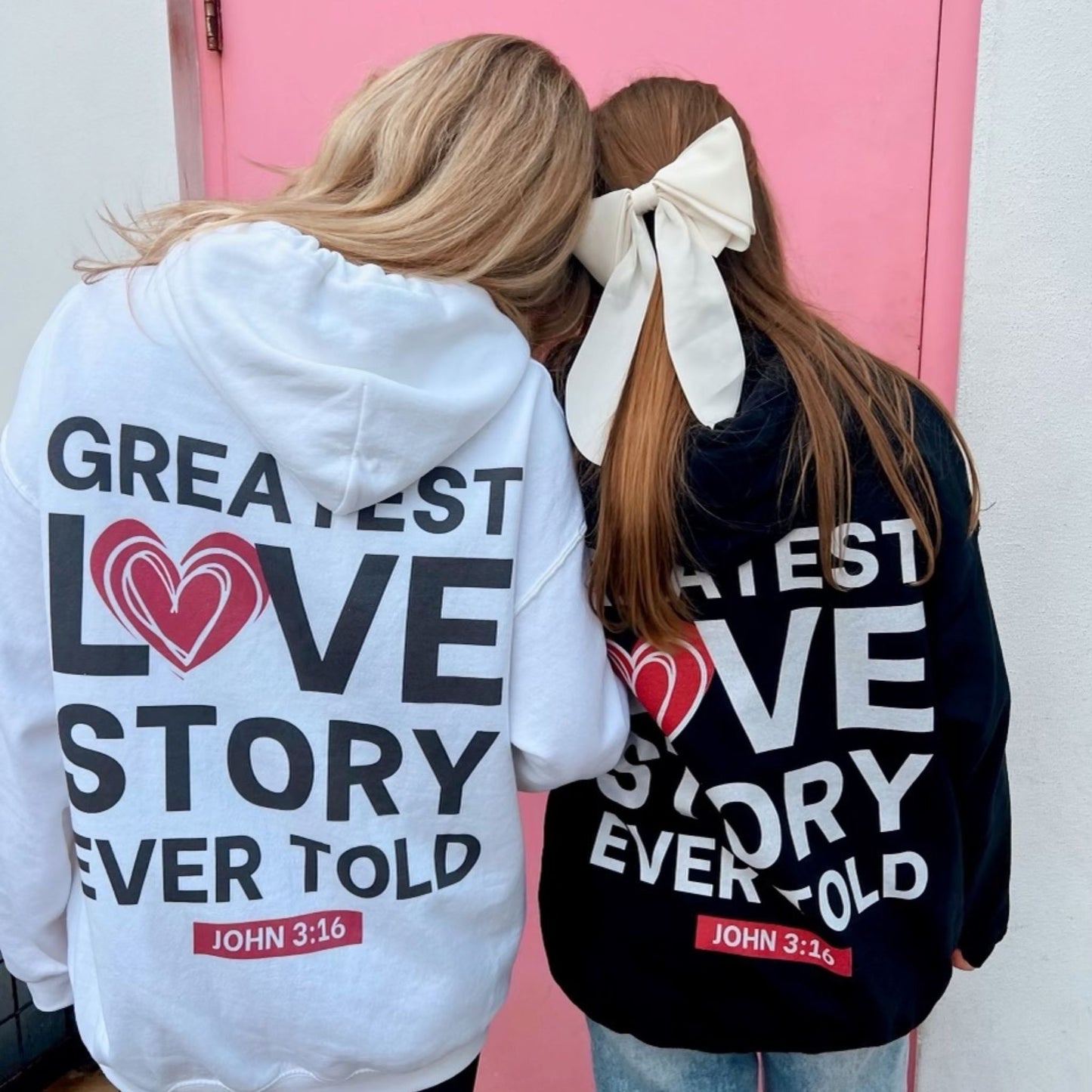 GWJ GREATEST LOVE STORY EVER TOLD WHITE HOODIE