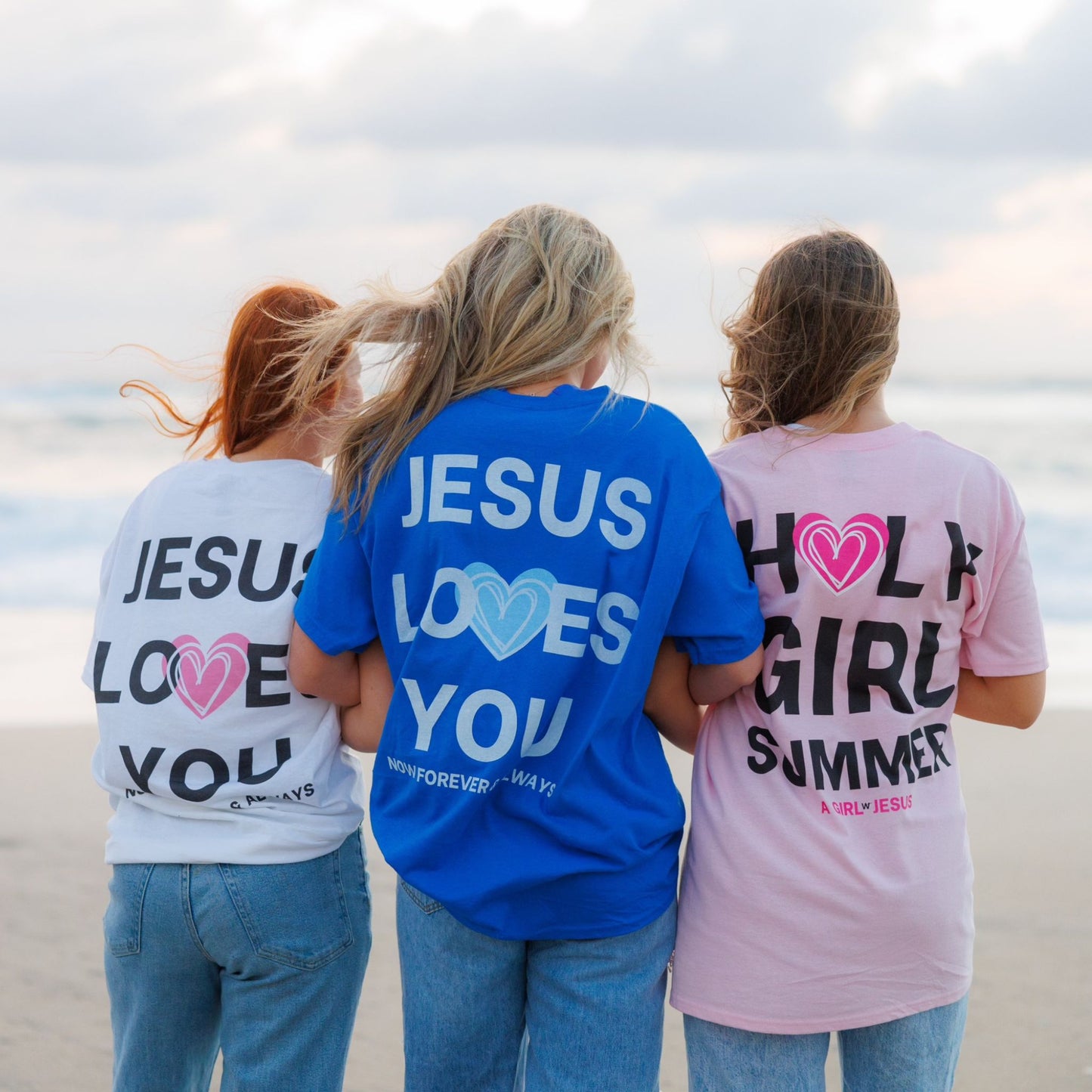 Jesus Loves You T-Shirt Blue